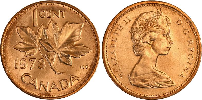 1 Cent Canada 1973 Elizabeth II D.G. Regina Used