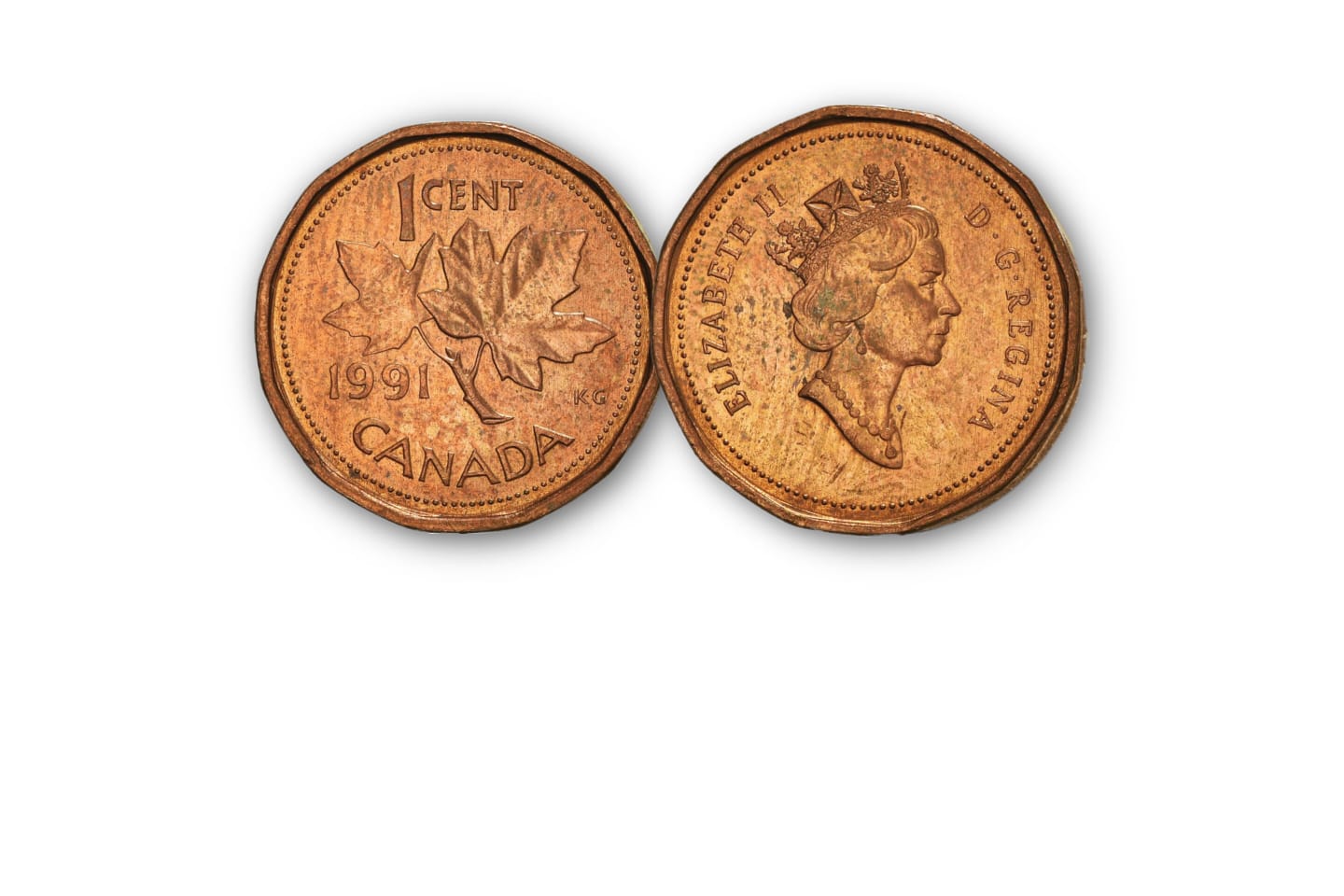 1 Cent Canada 1991 Elizabeth II D.G. Regina Used