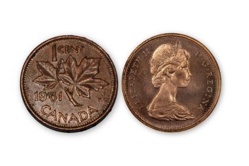1 Cent Canada 1961 Elizabeth II D.G. Regina Used