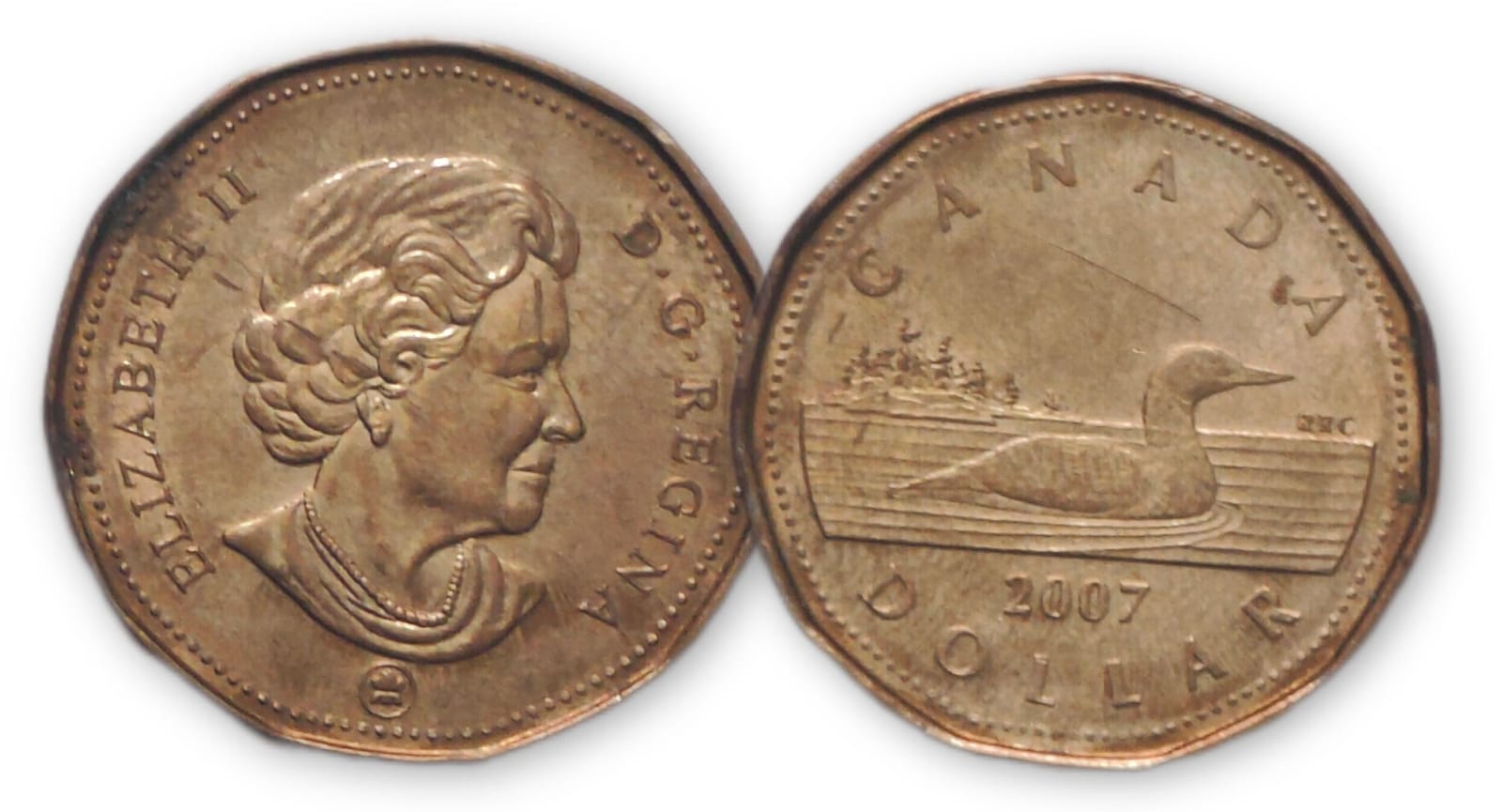 1 Dollar Canada 2007 Elizabeth II D.G Regina Used
