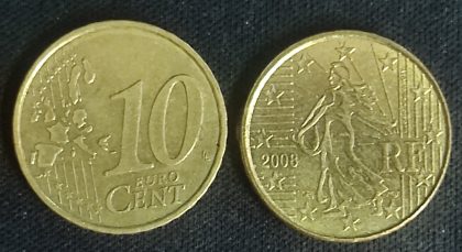 10  Cent EURO  2008_RF (used)