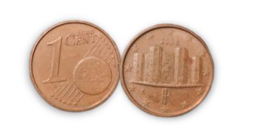 1 Cent EURO Coin 2008 Used