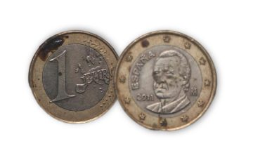 1 EURO Espana Coin 2011 Used