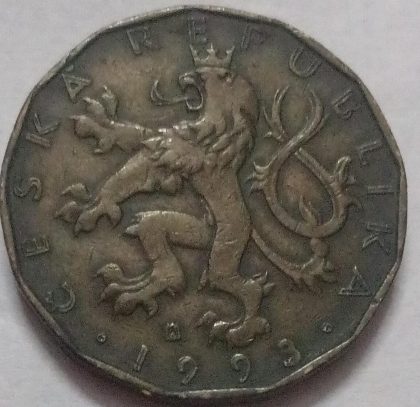 Czech Republic 20 Koruna 1993 (used) - Image 2
