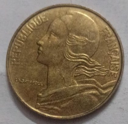 20 Centimes 1993 Liberte Egalite Fraternite (used) - Image 2