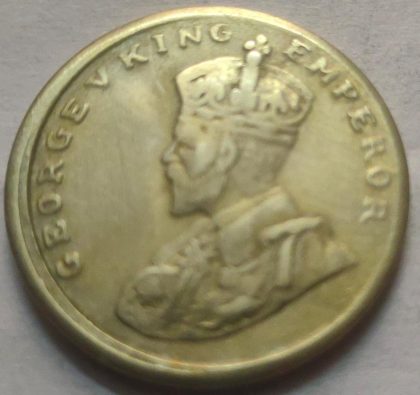 KING GEORGE V- 8 ANNAS 1919 SILVER COIN - Image 2