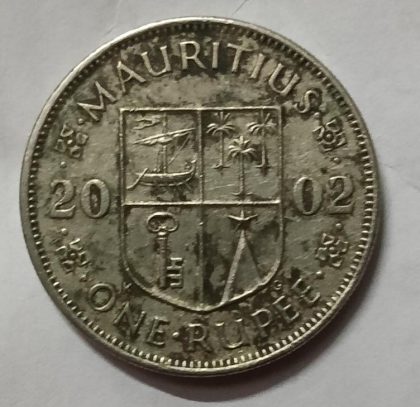 MAURITIUS 1 RUPEE 2002 (used) - Image 2