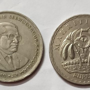 MAURITIUS 5 RUPEE 2010  (used)