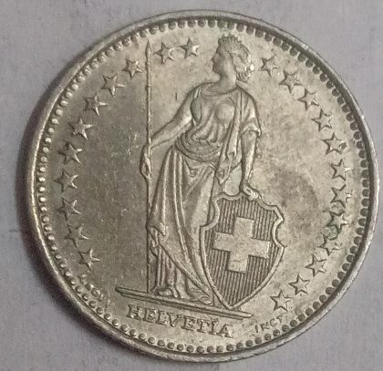 SWITZERLAND 1 Fr. 2008  Helvetia (used) - Image 2