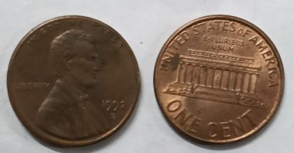 U.S.A. 1-CENT 1992 (used)