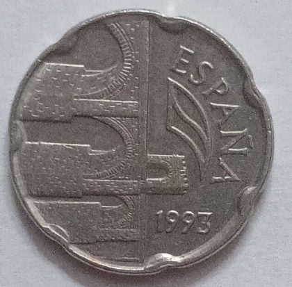 Spain 50 Pesetas Coin 1993(Used)