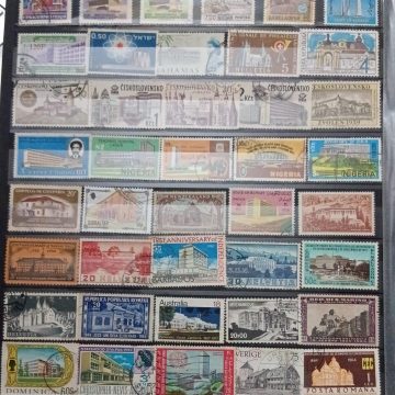 Foreign Used Stamps ARCHITECTURE & BUILDING 46 Stamps