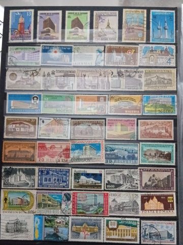 Foreign Used Stamps Architecture & Building 46 Stamps