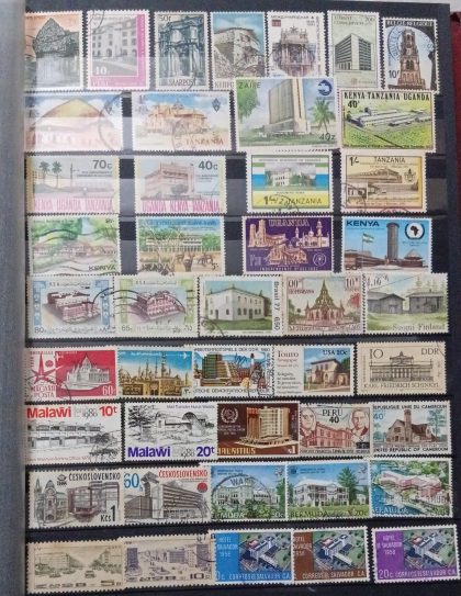 Foreign Used Stamps ARCHITECTURE & BUILDING 44 Stamps