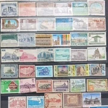 Foreign Used Stamps ARCHITECTURE & BUILDING 54 Stamps