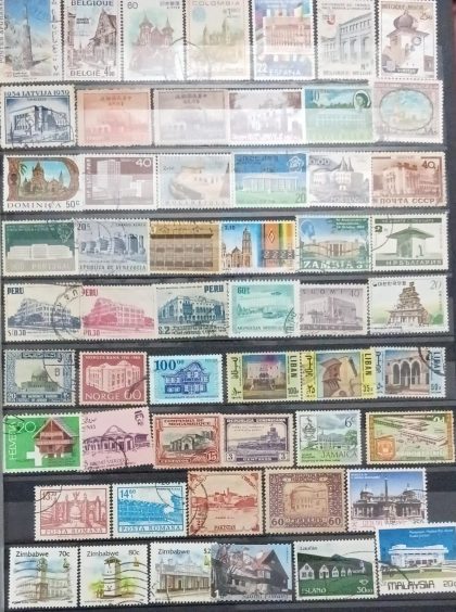 Foreign Used Stamps ARCHITECTURE & BUILDING 54 Stamps