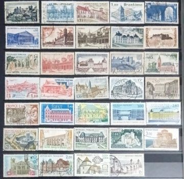 Foreign Used Stamps Architecture & Building 34 Stamps
