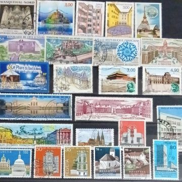 Foreign Used Stamps ARCHITECTURE & BUILDING 25 Stamps
