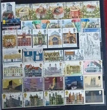 Foreign Used Stamps Architecture & Building 37 Stamps