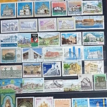 Foreign Used Stamps ARCHITECTURE & BUILDING 44 Stamps