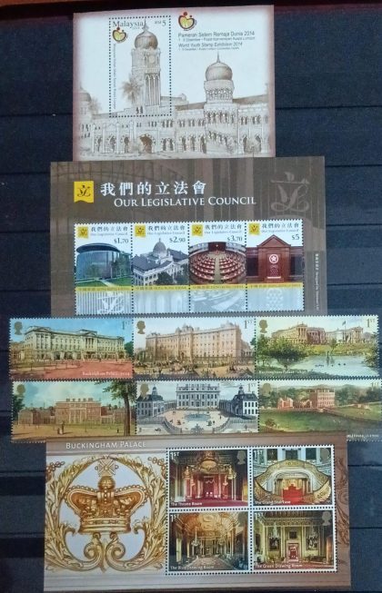 Foreign MNH Stamps ARCHITECTURE & BUILDING 3 Miniature Sheets +6 Stamps