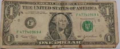 UNITED STATES OF AMERICA Currency 1 Dollar 2003 (Used)