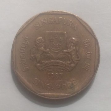 1$ 1987 Majulah Singapora/ Singapore (used)