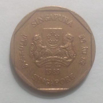 1$ 1989 Majulah Singapora/ Singapore (used)