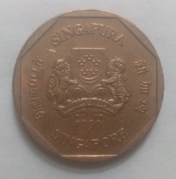 1$ 1990 Majulah Singapora/ Singapore (used)