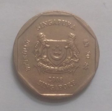 1$ 2008 Majulah Singapora/ Singapore (used)