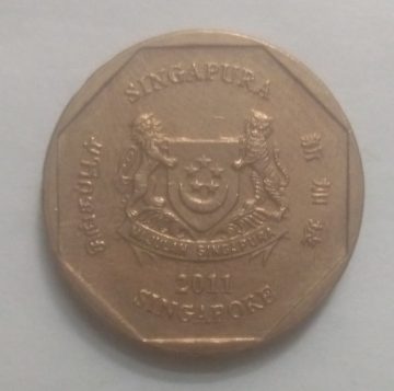 1$ 2011 Majulah Singapora/ Singapore (used)
