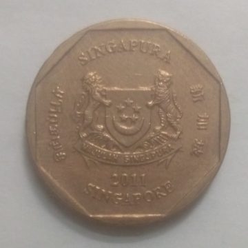 1$ 2011 Majulah Singapora/ Singapore (used)