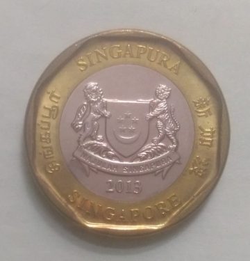 1$ Dollar 2013 Majulah Singapora/ Singapore (used)