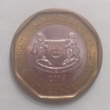 1$ Dolar 2016 Majulah Singapora/ Singapore (used)
