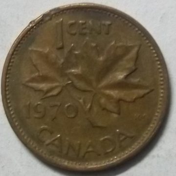 1 Cent Canada 1970 Elizabeth II D.G Regina (used)