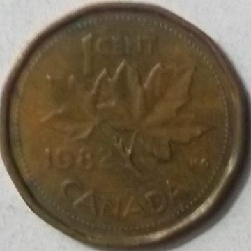 1 Cent Canada 1982 Elizabeth II D.G Regina (used)