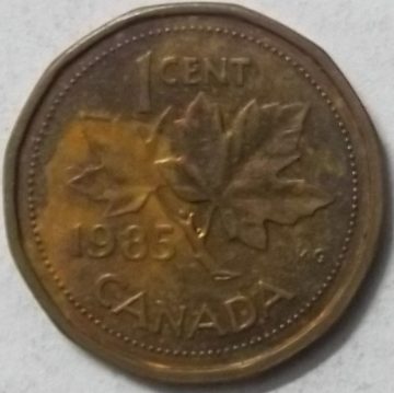 1 Cent Canada 1985 Elizabeth II D.G Regina (used)