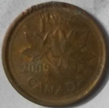 1 Cent Canada 2009 Elizabeth II D.G Regina (used)