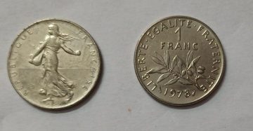 1 Franc 1978 Liberte Egalite Fraternite (used)