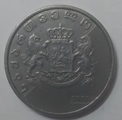 1 Lari Georgia 2006 (Used) | Indian Postage Stamps | Indian Coins | Old Indian Currency | Rare Indian Coins | Numismatic Collection India