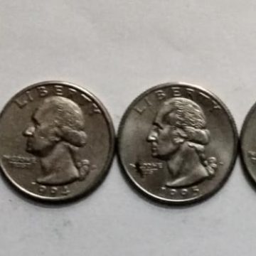 USA QUARTER DOLLAR 1991-1998 (8 COINS)