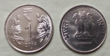 1 RUPEE (Flower)-2014_UNC_1 N0