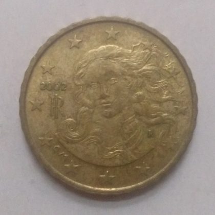 10 Cent EURO  2002_(used) | Indian Postage Stamps | Indian Coins | Old Indian Currency | Rare Indian Coins | Numismatic Collection India - Image 2