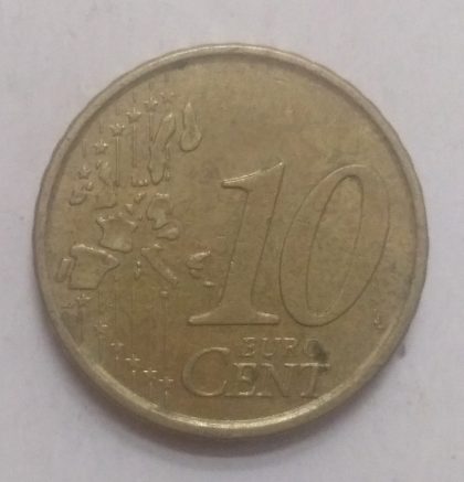 10 Cent EURO  2003_ESPANA Cervantes (used) | Indian Postage Stamps | Indian Coins | Old Indian Currency | Rare Indian Coins | Numismatic Collection India
