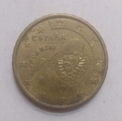 10 Cent EURO  2003_ESPANA Cervantes (used) | Indian Postage Stamps | Indian Coins | Old Indian Currency | Rare Indian Coins | Numismatic Collection India - Image 2