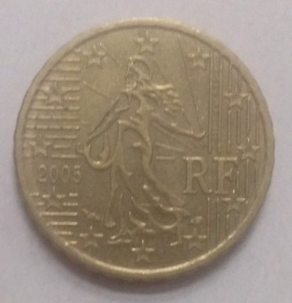 10 Cent EURO  2005_RF (used) | Indian Postage Stamps | Indian Coins | Old Indian Currency | Rare Indian Coins | Numismatic Collection India - Image 2