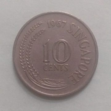 10 Cents 1967 Singapore/ Singapore (used)