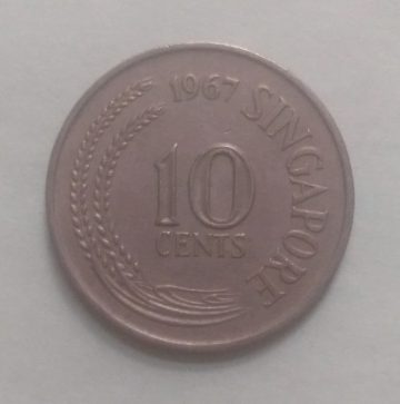 10 Cents 1967 Singapore/ Singapore (used)