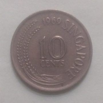 10 Cents 1969 Singapore/ Singapore (used)