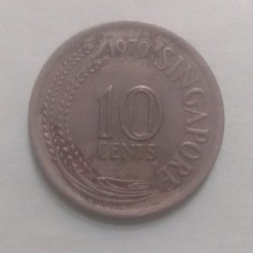 10 Cents 1970 Singapore/ Singapore (used)